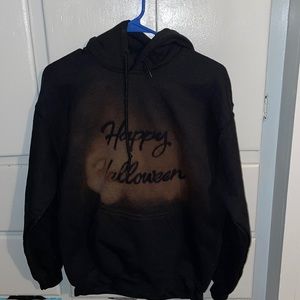 Happy Halloween Bleached Sweatshirt